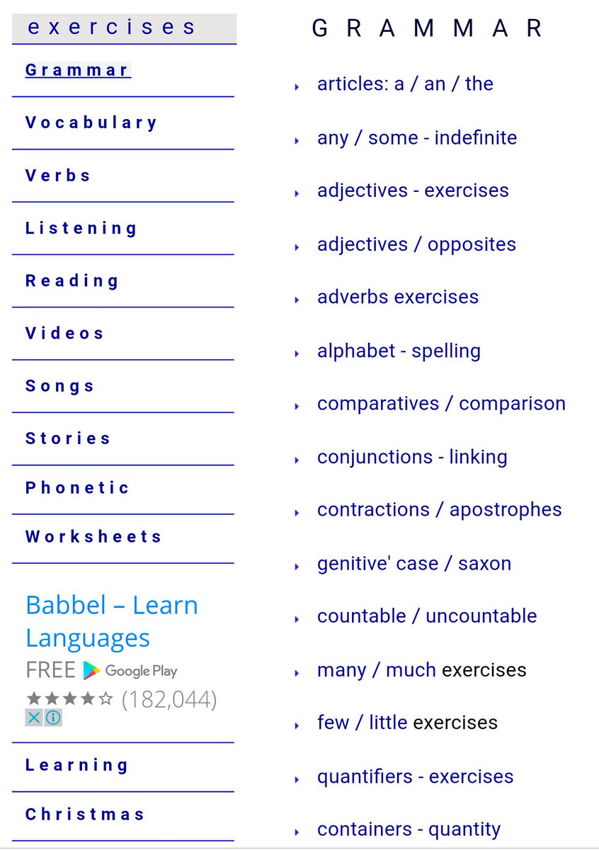 Talal1's tweet photo. موقع ضخم فيه مراجع عديده لتعلم اللغة الإنجليزية ، قرامر واستماع ومفردات 

يشرحلك كل جزء بمقطع فيديو بسيط 
https://t.co/6vyocur4vq https://t.co/3cswqlH9Ge