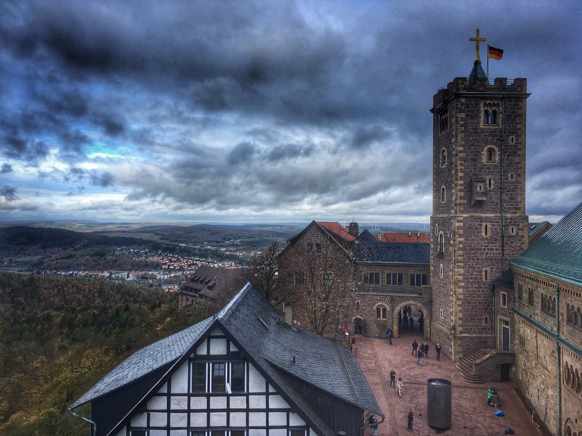 stanmade's tweet photo. #Revolutinary #greetings from the #overcast #summit #tower @ #Wartburg #castle in #Eisenach, #Thuringia, #Germany. #500years & then some... https://t.co/XbJfS9OwSq