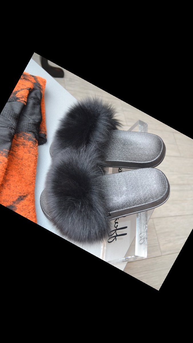 Our fabulous fur sliders! #fashion #slidders #fur #fluffy #footwear #surrey #walton #weybridge