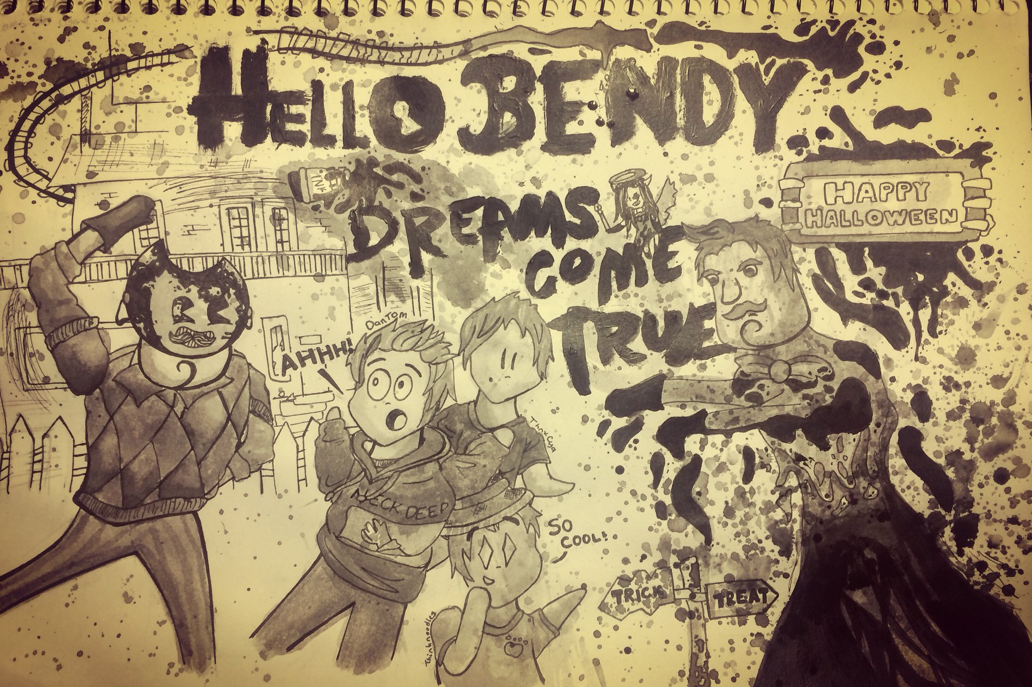 Dantdm plays bendy and the ink best sale machine