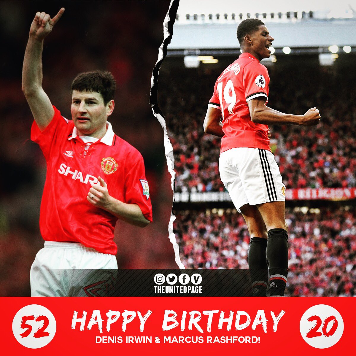Happy birthday to Denis Irwin (52) and (20)!    