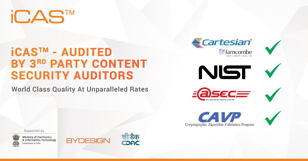 ByDesignIndia's tweet photo. We have received CAVP certificate, certified by NIST, USA-accredited lab, and audited by Farncombe (Cartesian) https://t.co/AJzFpBArFZ