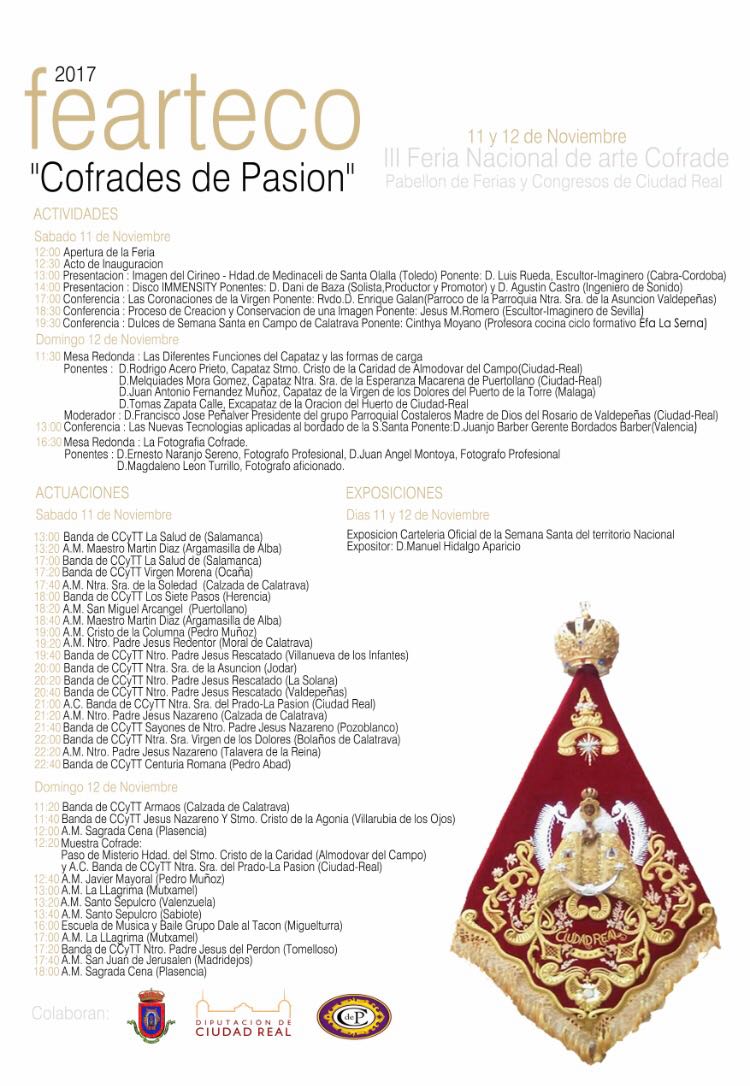 Al igual que este domingo estaremos en la ciudad del santo reino apartir de las 12.30 lo estaremos el domingo siguente en fearteco 2017