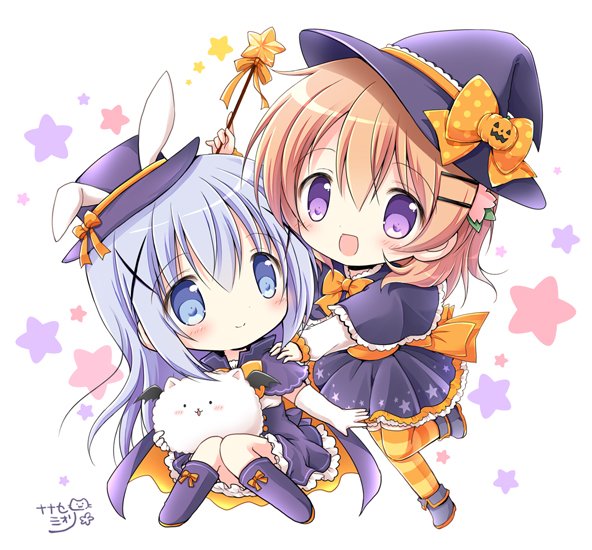 保登心愛 ,香風智乃 「?Happy Halloween!? 」|ナナセミオリ＠4/2プリステ(娘74)のイラスト