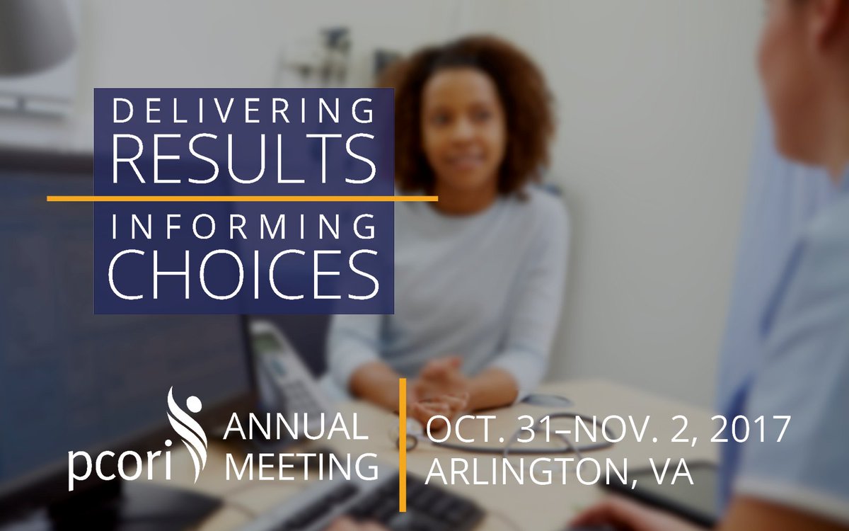 PCORI's tweet photo. #PCORI2017 starts in under an hour! Tune in to the webcast: https://t.co/NZk3WAuAXv https://t.co/aEVqJ4xlBI