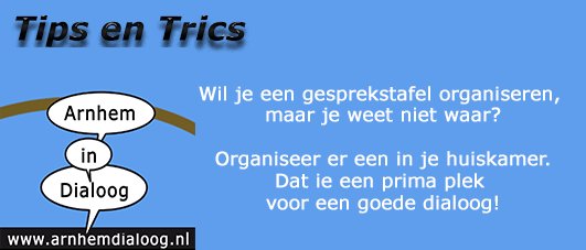 DialoogArnhem's tweet photo. Over 4 dagen gaat Arnhem in Dialoog. Tips en trics voor de deelnemers. Aanmelden kan nog steeds via de website.https://t.co/MPV8m0lDFS #RT https://t.co/7hUafIr5hu