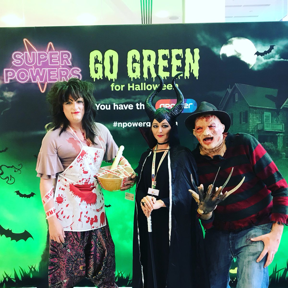 CHTraining's tweet photo. #npowergogreen it’s a scary day at work https://t.co/YOzhZaGX3c