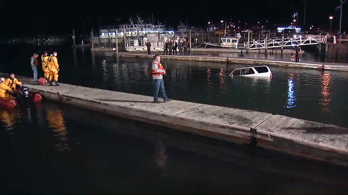 Driver dies after car plunges into water off Long Island marina NBC