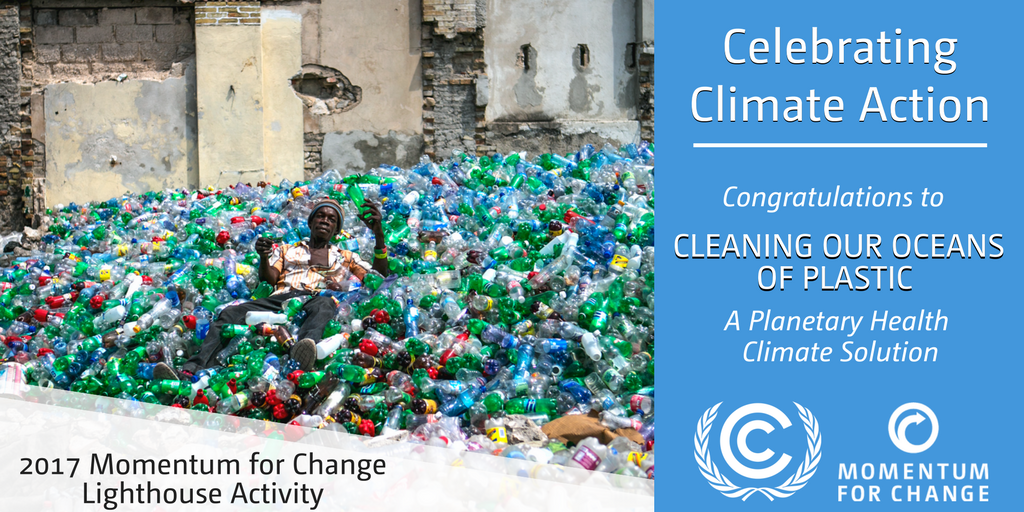 Momentum_UNFCCC's tweet photo. Lighthouse Activity @PlasticBank spoke today at #SB17Copenhagen on how ocean plastic is money https://t.co/5LKM3ddnYz https://t.co/p6fssy2252