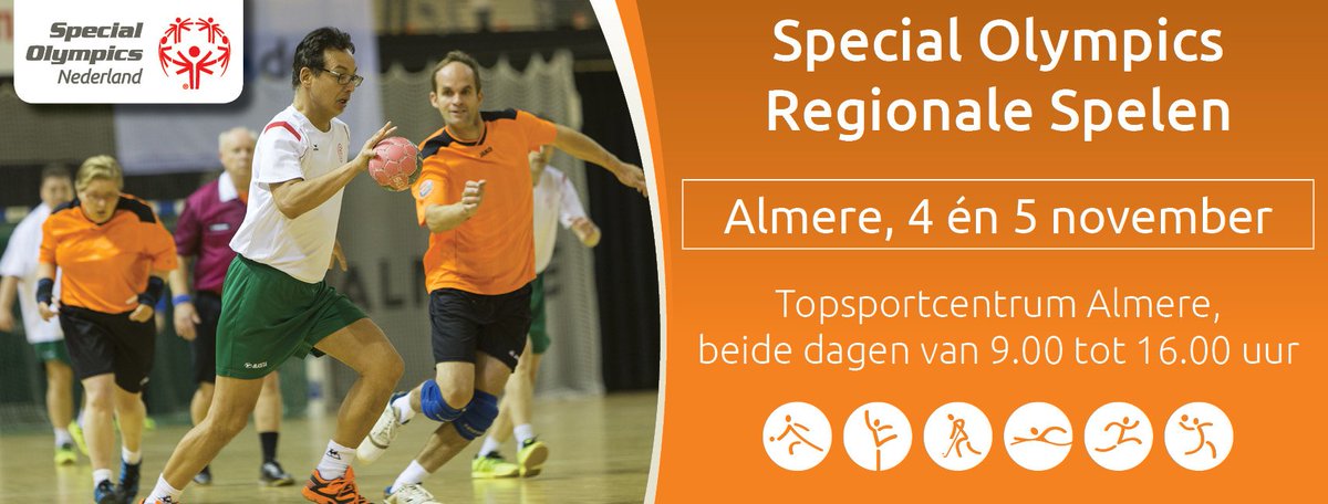 denise_baars's tweet photo. Aankomend weekend zijn de Special Olympics in Almere. Wil jij ook een aangepaste sport proberen? Kom langs! https://t.co/tQCE2SXxPU #maandAS https://t.co/eBtDciY4GO