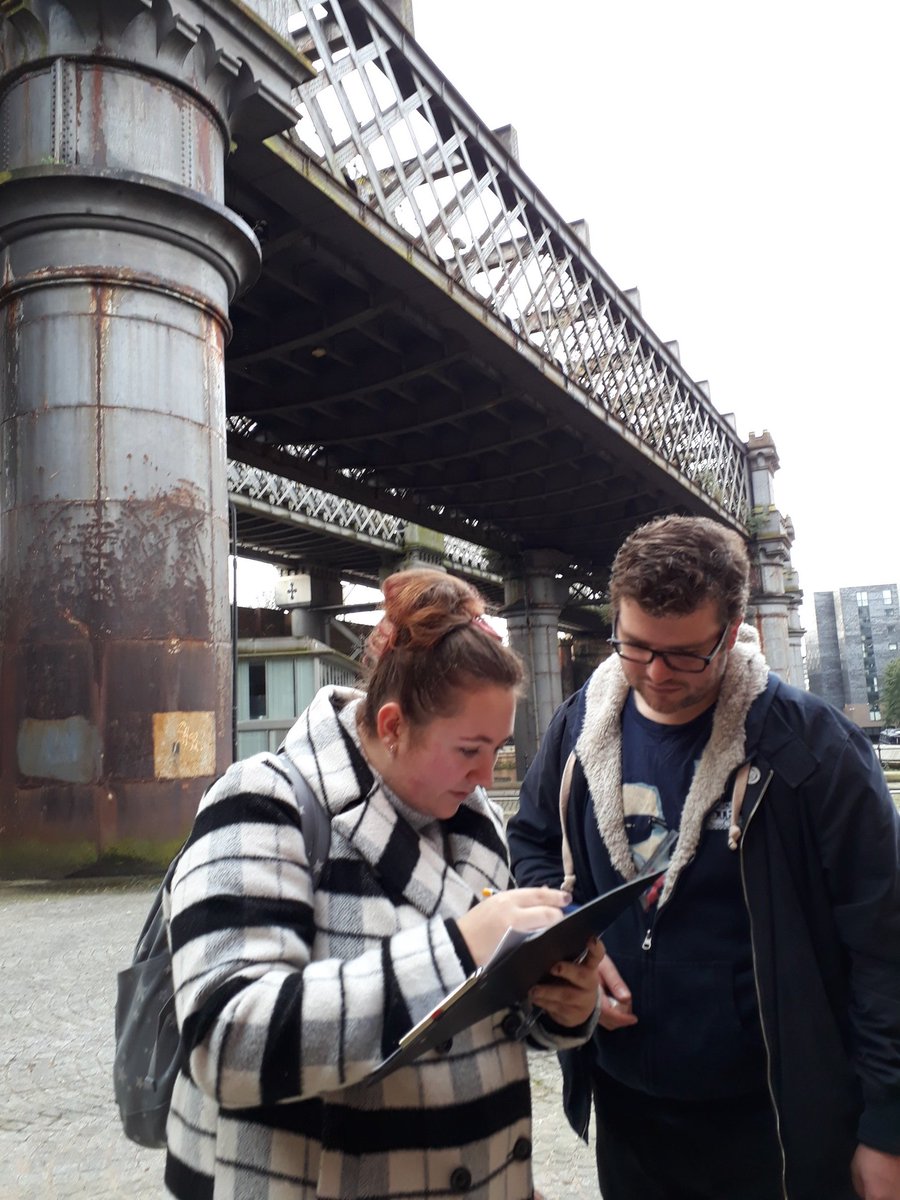 Today we're on a trip with our 2nd yr using the glorious industrial heritage of the Castlefield Basin, Manchester, to learn building survey!