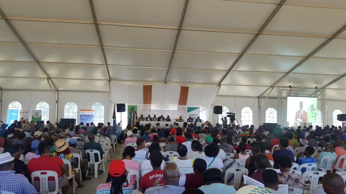 SANRAL_za's tweet photo. “The two newly-completed projects are much more than about steel &amp; concrete. They have touched peoples lives” - @Joemaswanganyi6. #OTM2017 https://t.co/UKgIrghteR