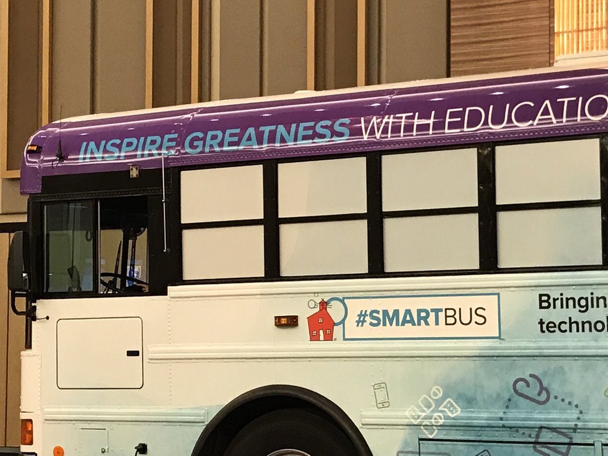techmpr's tweet photo. Thanks to all the attendees of #CASLCECA2017 who joined us on the @SMARTBus! We loved sharing @NewingtonPS innovation! @SMART_Tech https://t.co/Uk2AWS9CYR