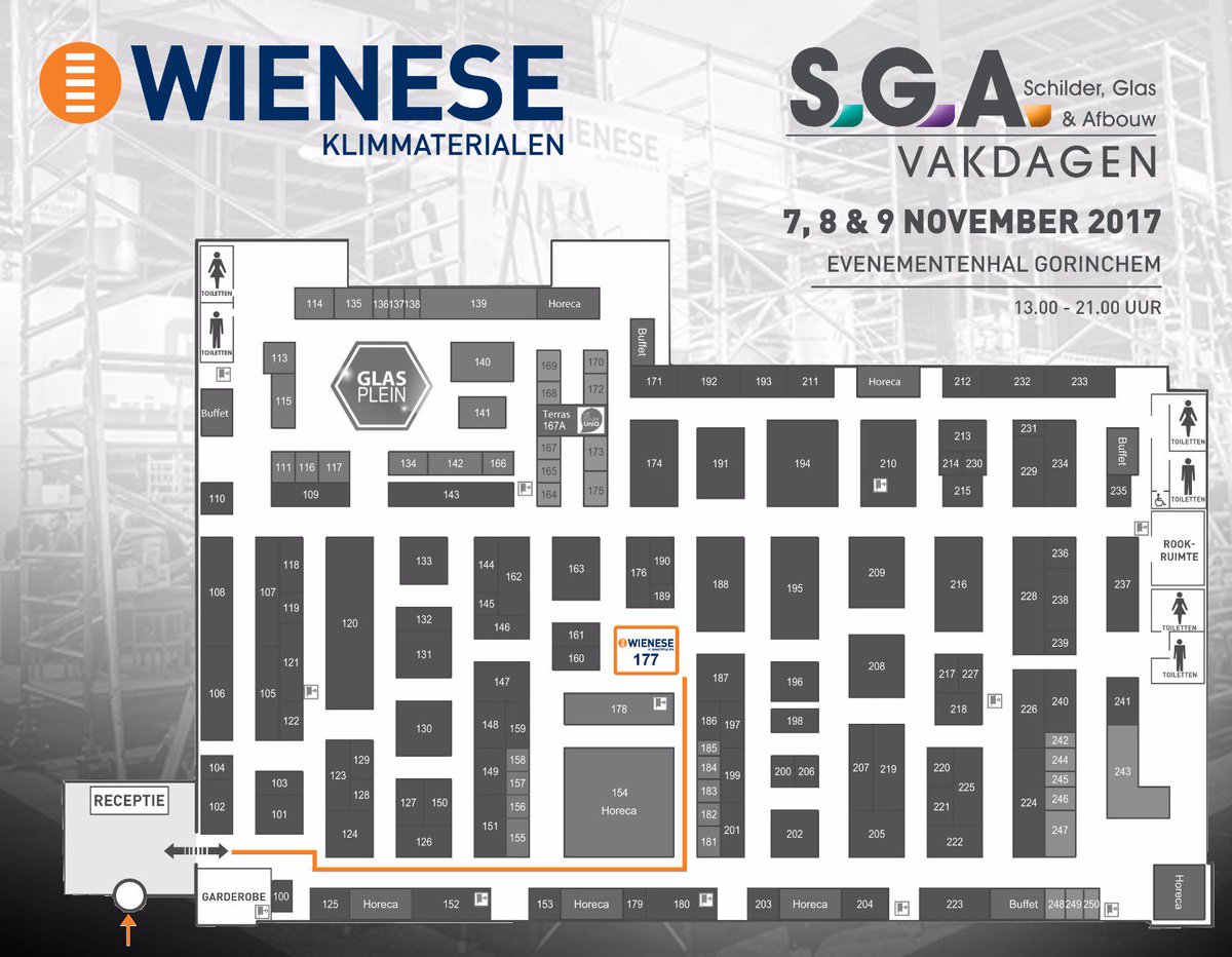 Volgende week staan we op @SGA_EH op stand 177. Komt u ook?
Klik hier voor gratis tickets: bit.ly/2yuH8mE

#SGAbeurs #plattegrond
