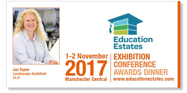 HLM's Jan Taylor will be presenting The External School Environment's Role in a Child’s Development at @EduEstates conference tomorrow.