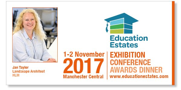 HLM's Jan Taylor will be presenting The External School Environment's Role in a Child’s Development at <a href="/EduEstates/">Education Estates #EducationEstates</a> conference tomorrow.