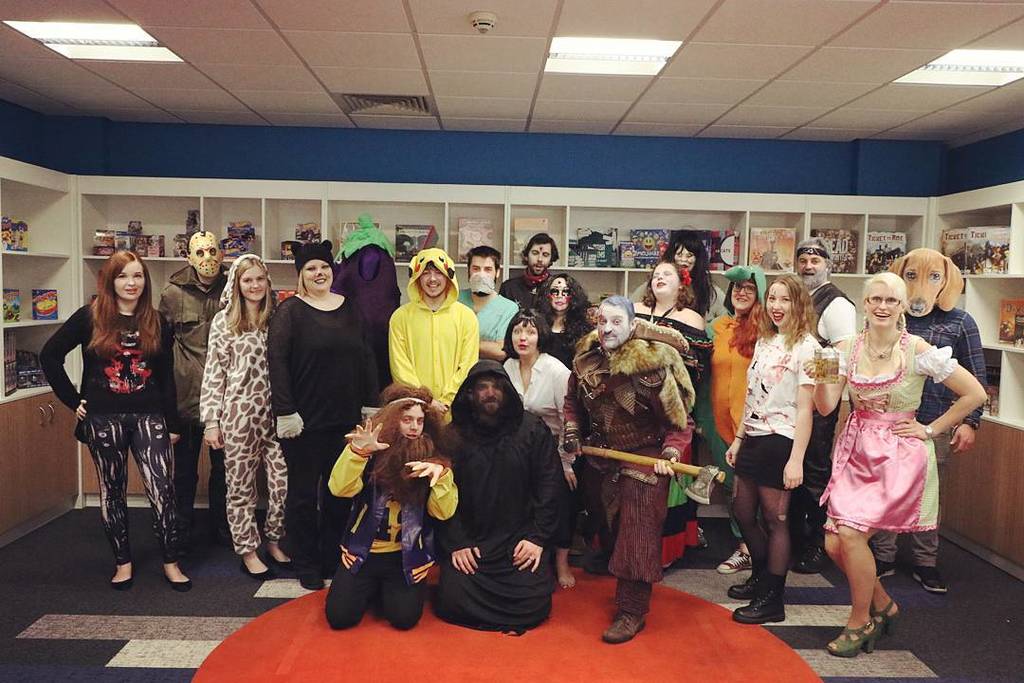 AsmodeeUK's tweet photo. Getting into the Halloween spirit here at Esdevium! #boardgames #tabletop #boardgamegeek #bgg #halloweencostume #halloween #esdevium #esdev… https://t.co/KgZumDBdXQ