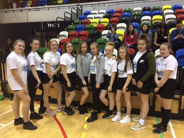 OurELBA's tweet photo. The girls from @JRCS_School and ELBA's own Cordel Fraser at today @StanChart GOALS programme #lensational #goal #copperbox #OurElba #ELBA https://t.co/bhUoAlNpaJ