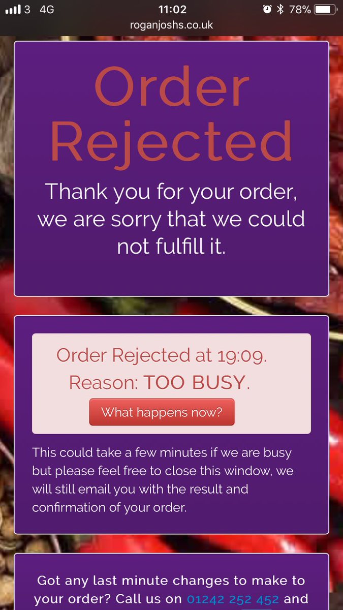 InkedDaddyBlog's tweet photo. This is piss poor from @roganjoshs in #Cheltenham - take an online payment THEN tell me they’re too busy to make the meal. Happy to keep the money for a few days tho! 😡 https://t.co/qHEtQRWjkO