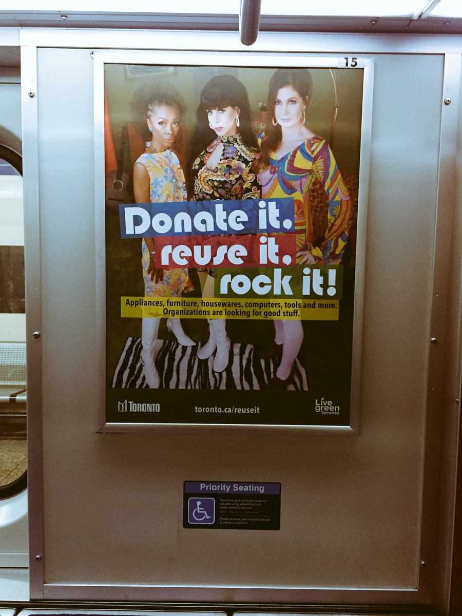 greenupTO's tweet photo. Happy to see this on @TTCnotices good job @LiveGreenTO #reduce #reuse #upcycle #greenupTO https://t.co/9l9E2Hzt4I