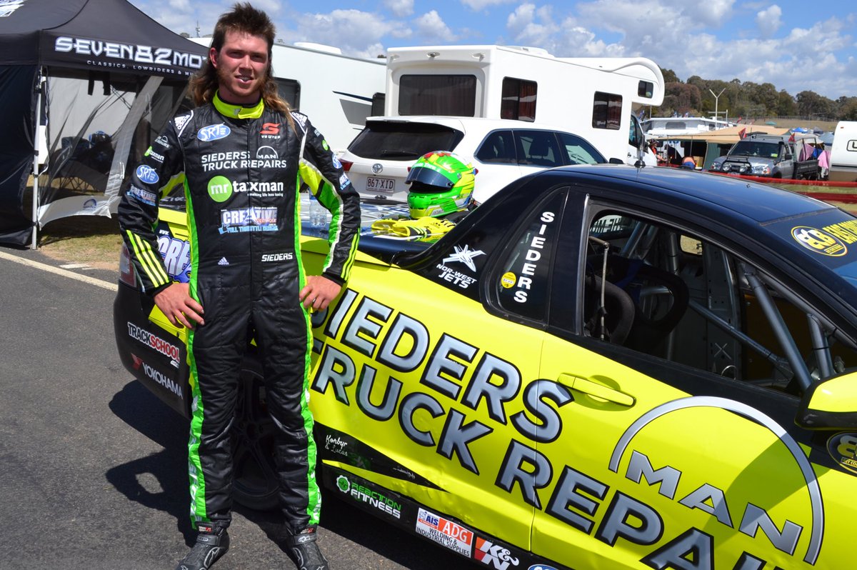 GP_Racegear's tweet photo. Mick “the mullet” Sieders. What a legend.  #v8utes #gpracegear #mullet #bathurst2017 https://t.co/6QU3XdrMZw