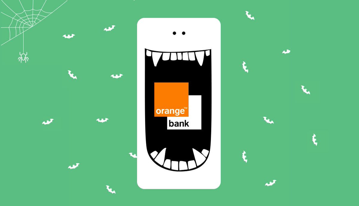 OrangeBankFR's tweet photo. Cette année pour #Halloween la banque tombe le masque et devient mobile. https://t.co/WbiolK76wO