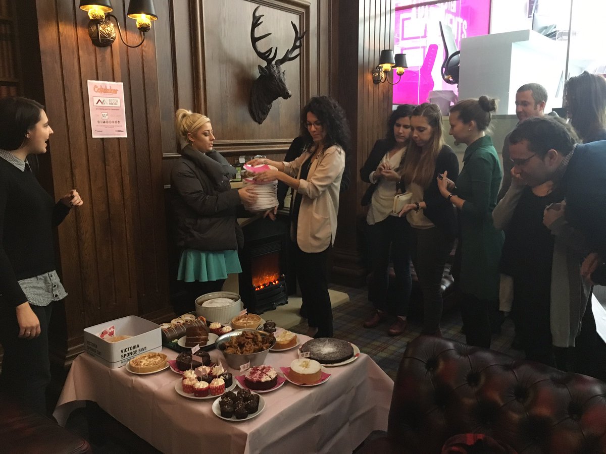JeanieFM's tweet photo. Great turn out for @Caketober here @BeechHoldings 
Cake and @Captain_MCR - what more could you ask for https://t.co/hi5VqgYEcF