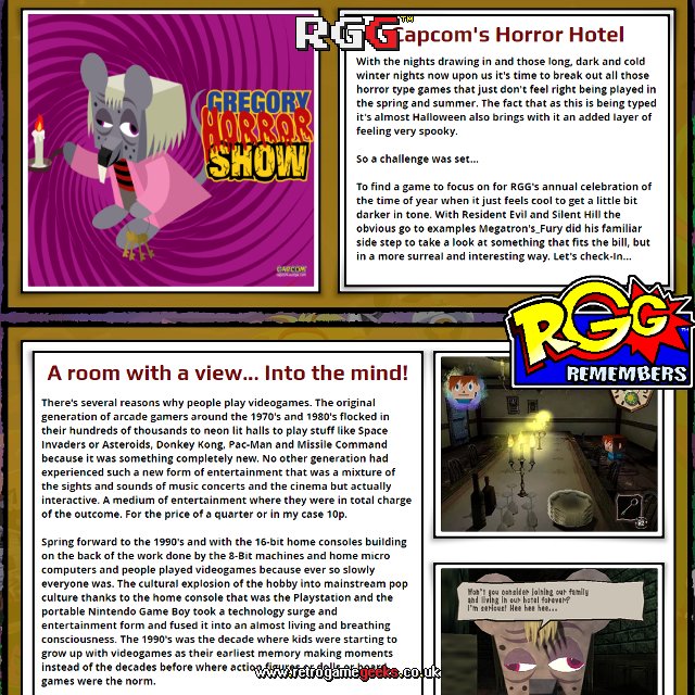 RetroGameGeeks's tweet photo. GREGORY HORROR SHOW: @Megatrons_Fury visits Capcoms strange hotel... LINK: https://t.co/cI6HbMZX02 #retrogaming #capcom #ps2 #horror #gaming https://t.co/UbJbEv1jIy