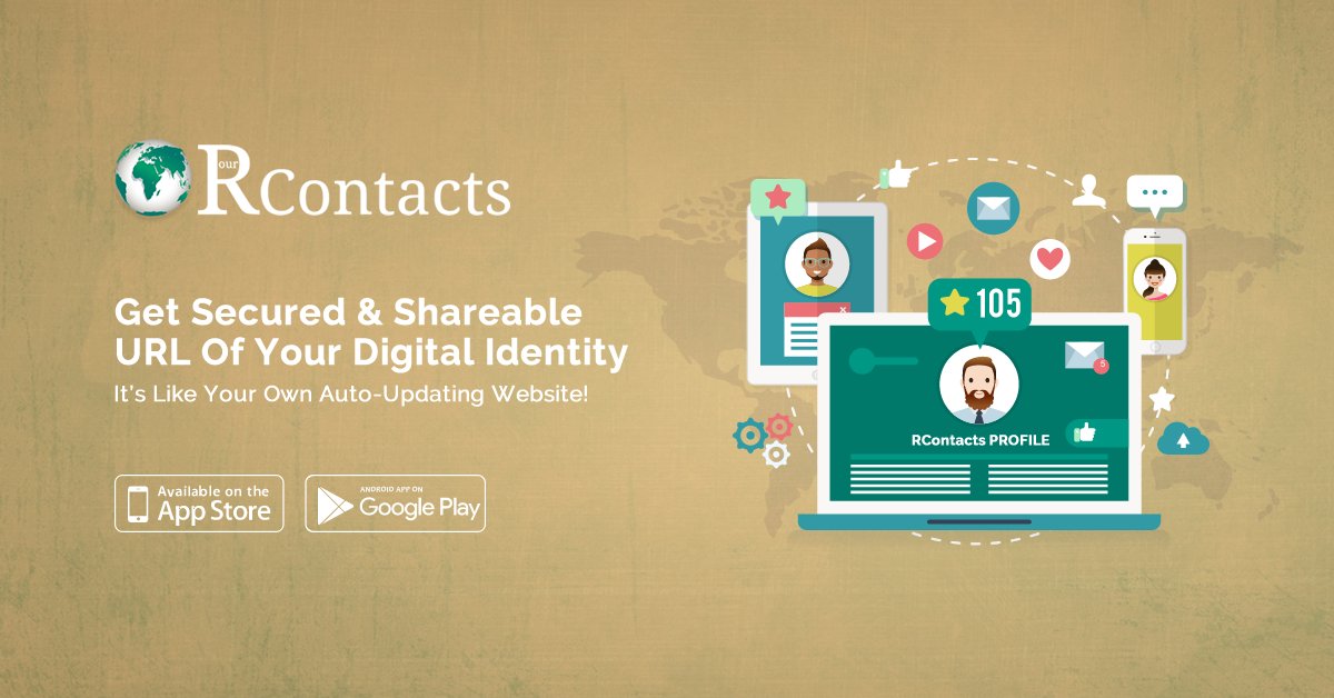RContactsApp's tweet photo. Still sharing all your contact details one by one??#RContacts #PhoneBookManager #ContactManager #DigitalVisitingCard# https://t.co/NKh31fnqQM
