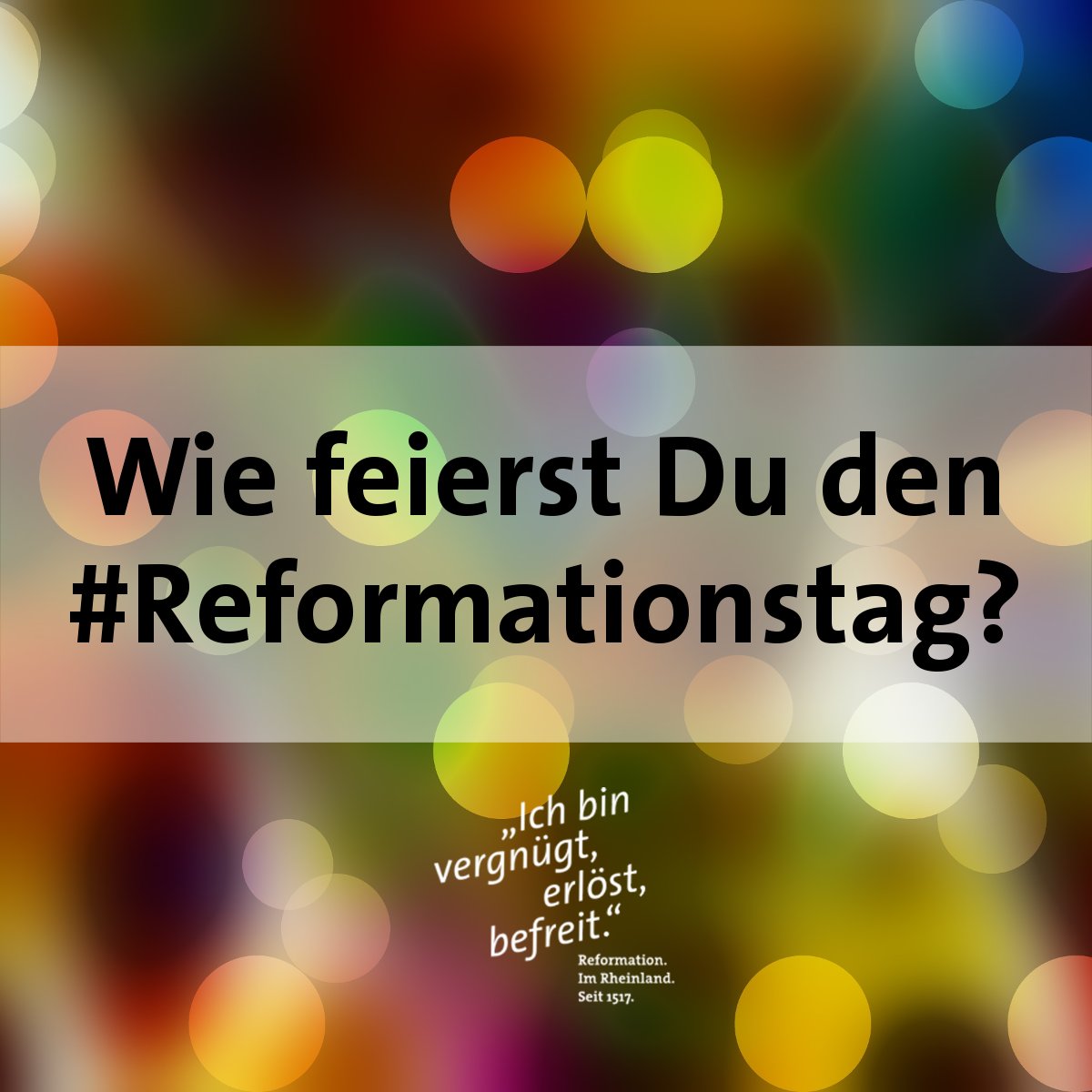 Wir fragen uns: Wie feierst Du den #Reformationstag heute? #Gottesdienst? #Arbeit? #Sofa? Schreib uns: