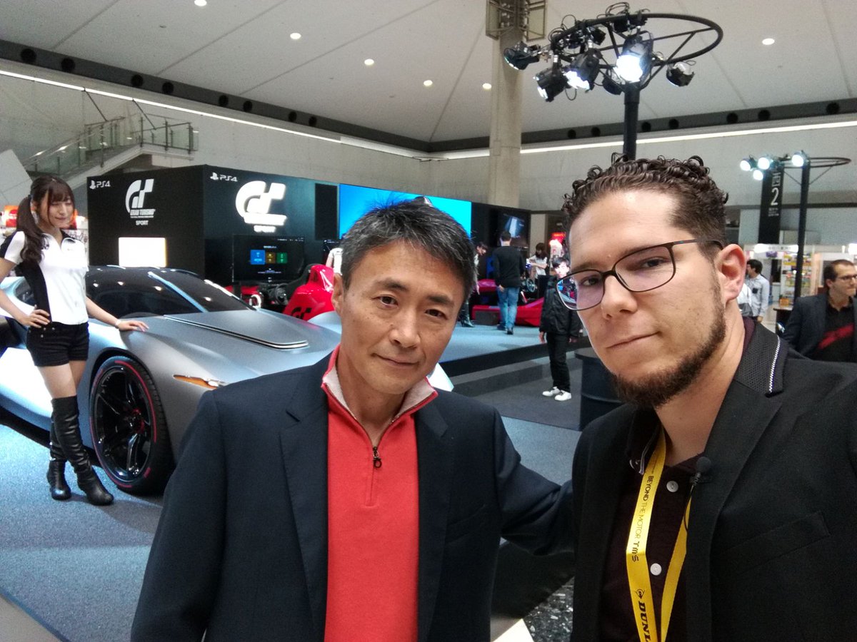 FranValle_'s tweet photo. Con Kazunori Yamauchi padre de Gran Turismo Sport @PlayStationES https://t.co/rKMn3CZnOs #TMS2017 #45thTMS #GTSport  @thegranturismo https://t.co/OAWaRI8rHB