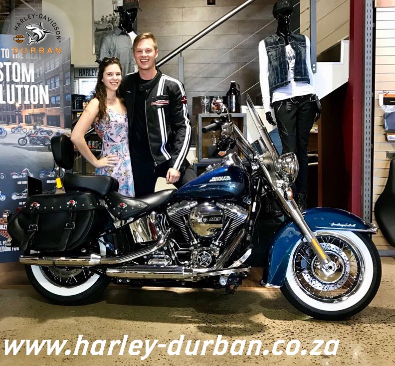 HD_Durban's tweet photo. Nothing quite like a Classic! Congratulations to Brent Woods, who is the proud new owner of this legendary Heritage Softail® Classic! #biker https://t.co/RPoYUr1omY