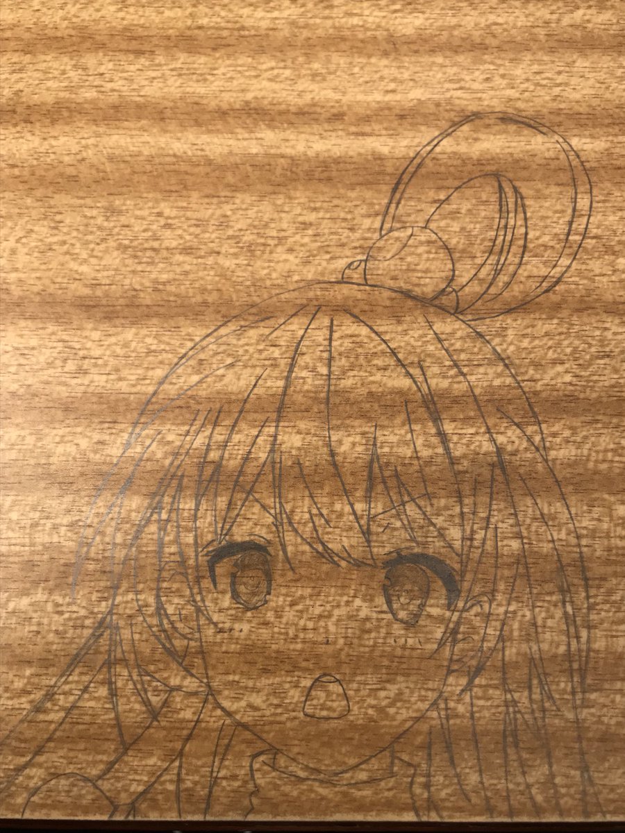 暇だったからこのすばのアクアちゃんを学校の机の上に描いてみました～(笑) #たいがの描いてみたシリーズ #このすば #このすばアクア, image size:900x1200