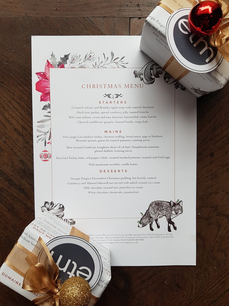 BotanistEC2's tweet photo. Our Christmas menus are here and they are looking mouth wateringly fabulous! #etmevents #christmas #diningmenu #wine #ccoktails #botanist https://t.co/ggTMGiCynv