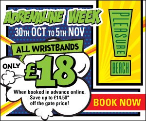 Pleasure_Beach's tweet photo. Happy 🎃 Halloween 🎃 everybody! No tricks just treats - like wristbands all this week for only £18! #ADRENALINEWEEK https://t.co/V1y6nMLpsh https://t.co/DnGMU2MaXV