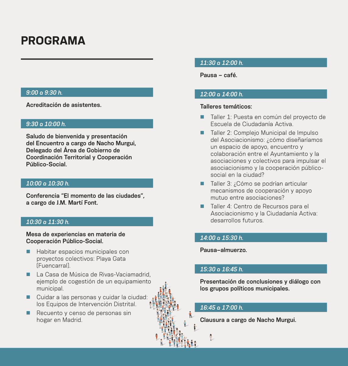 🏙️La ciudad como espacio de construcción colectiva, experiencias de cooperación público-social y más. Inscríbete 👉🏻 ow.ly/FHHm30gfmoI