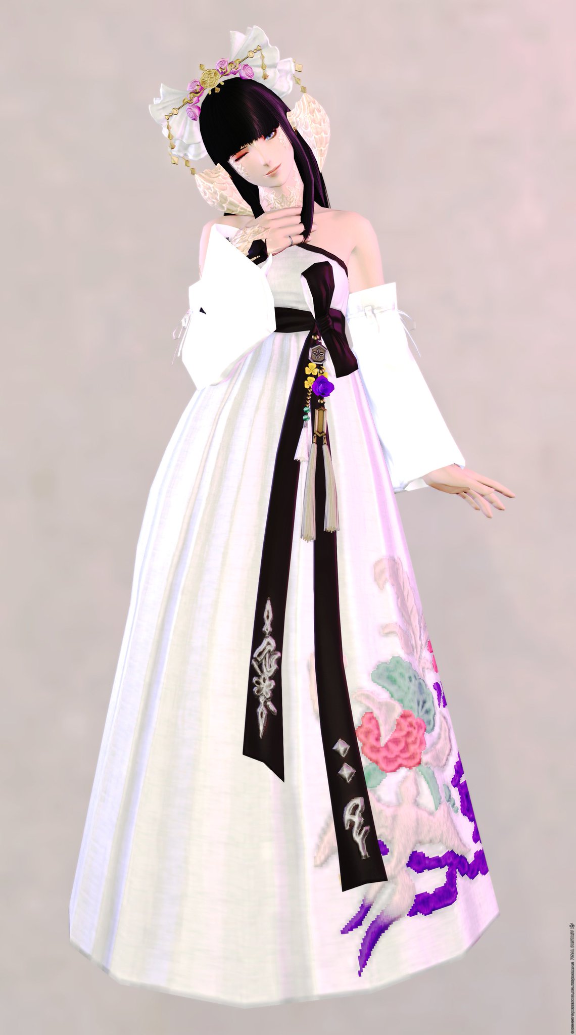 Tsubaki Twitterren 東方女官服と東方麗人髪飾ver