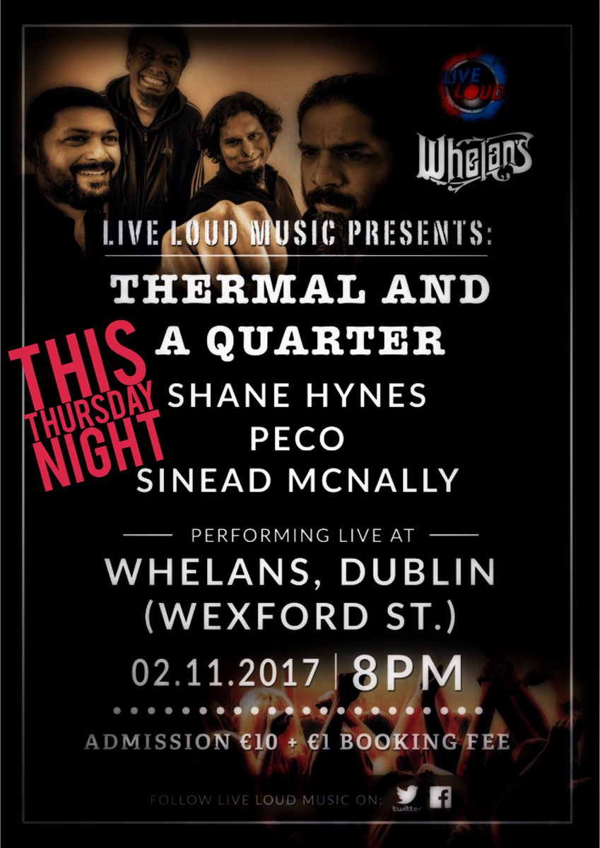 This Thursday night in Dublin

One of the best live bands you'll see from Bangalore, India 🇮🇳 joining some of our artists
