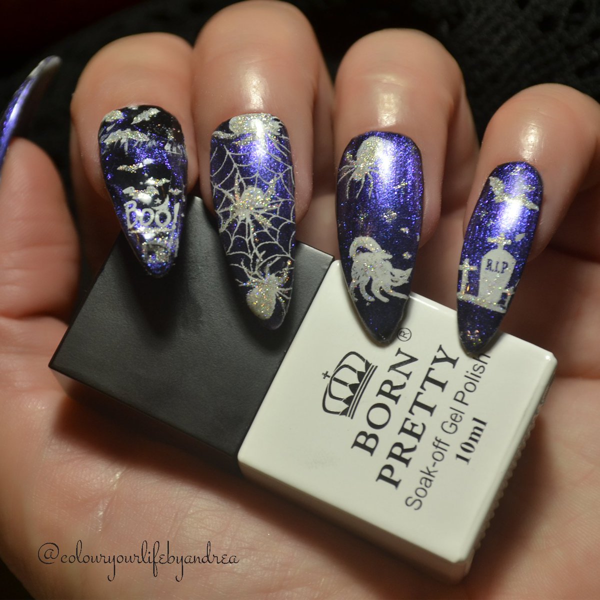 ManasesAndrea's tweet photo. Halloween nails done with @bornprettystore products: https://t.co/nZMfvheZK8 https://t.co/jB3oCsTDFY