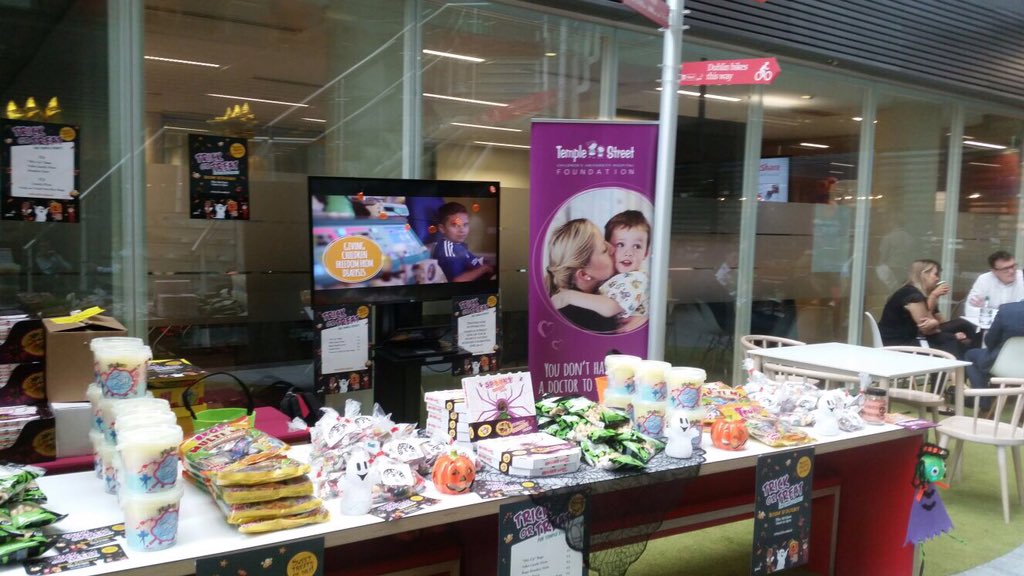 PwCIreland's tweet photo. Our little shop of horrors is now open! We're all set for our #trickortreat4templest sale #pwcgivesback https://t.co/zreSWLQDIJ