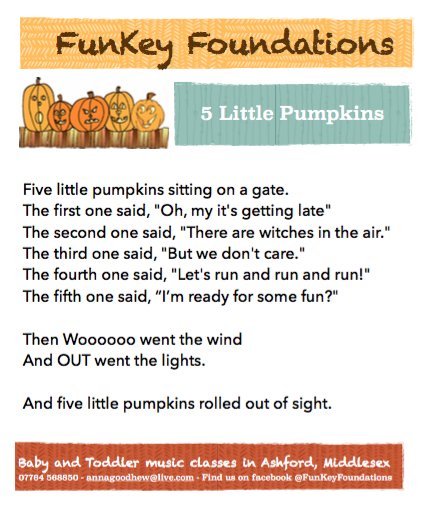 FunKeyFMusic's tweet photo. Our song of the week is 5 Little Pumpkins...

#HappyHalloween https://t.co/jvN0HRrbiw