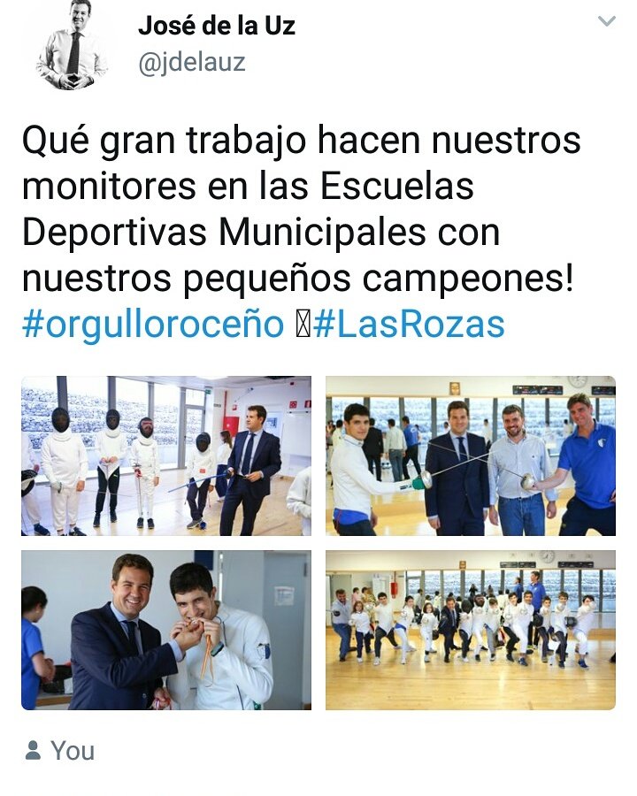 Lovesgrima's tweet photo. Agradecer al Sr. Alcalde de Las Rozas de Madrid @Ayto_Las_Rozas  @Rozasdeporte  @jdelauz  su reconocimiento a la esgrima  SAEM!

#GoSAEM !! https://t.co/X3F9lG3fn8