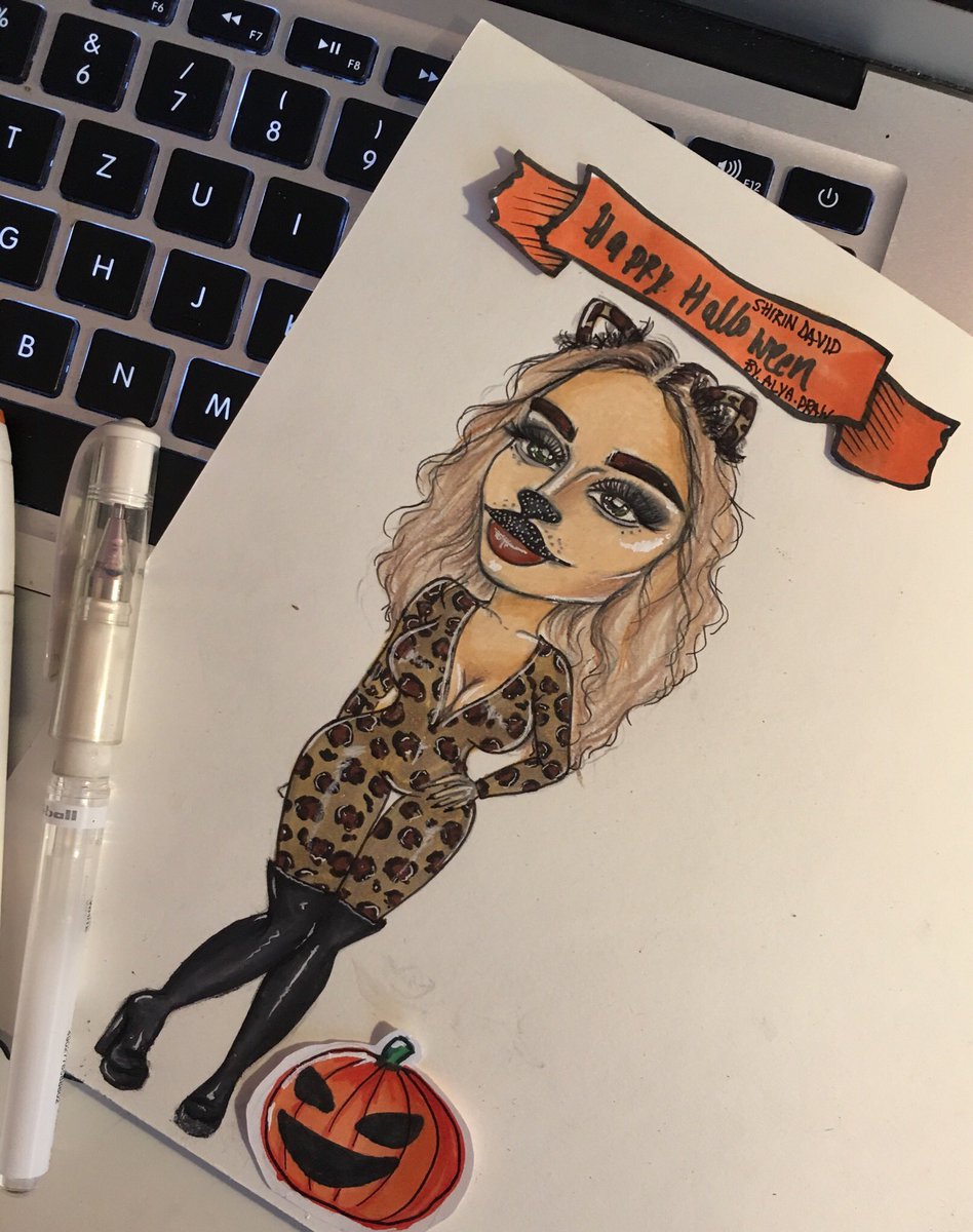 alyadraw's tweet photo. happy helloween 🐱🔥🎃 @ShirinDavid #shirindavid #shirizzle #shirizzleart https://t.co/hKEslSViH5
