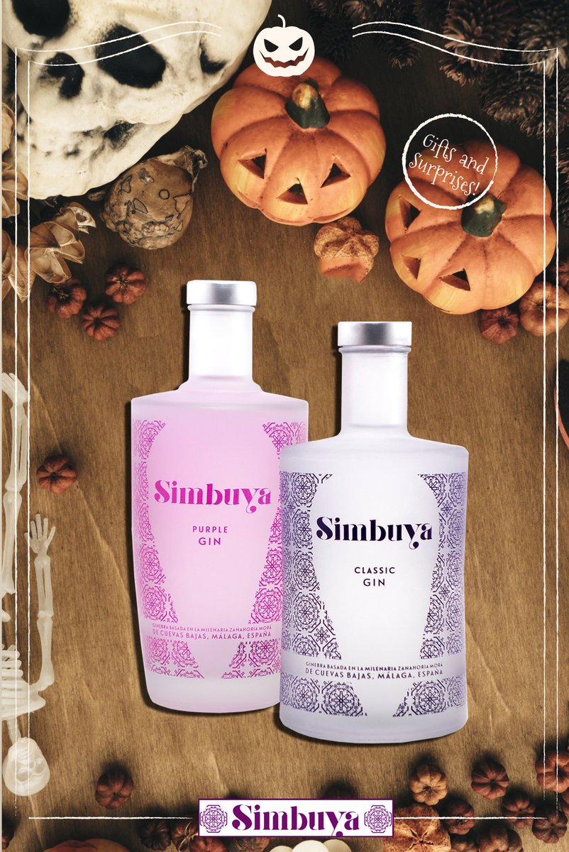 Simbuya_Gin's tweet photo. Desde #SimbuyaGin os deseamos ¡Feliz Halloween! #Gintonic #Gin #Ginebra #HappyHalloween https://t.co/wj4ucL8HSb