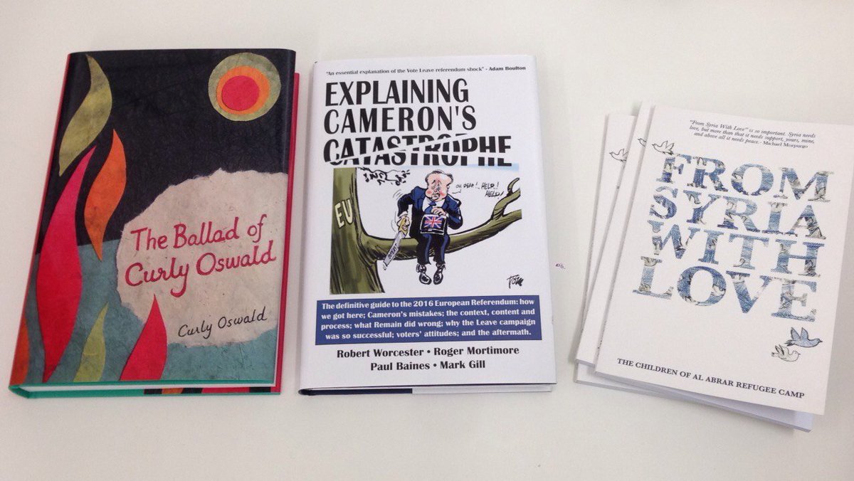 in fact we have 3 very different but amazing books fresh from print, including the long-awaited #FromSyriaWithLove reprint <a href="/FromSyriaWL/">From Syria With Love</a>
