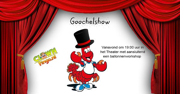 Vanavond om 19:00u begint de spetterde goochelshow met daarna een leuke workshop! #goochelen #magic #magie #workshop #show #renesse