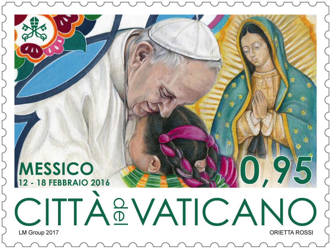 CarolGlatz's tweet photo. #Vatican releases colorful stamp series celebrating @Pontifex trips in 2016: Mexico, Poland, Greece, Armenia, Georgia, Azerbaijan, Sweden https://t.co/45fd3rJG9m