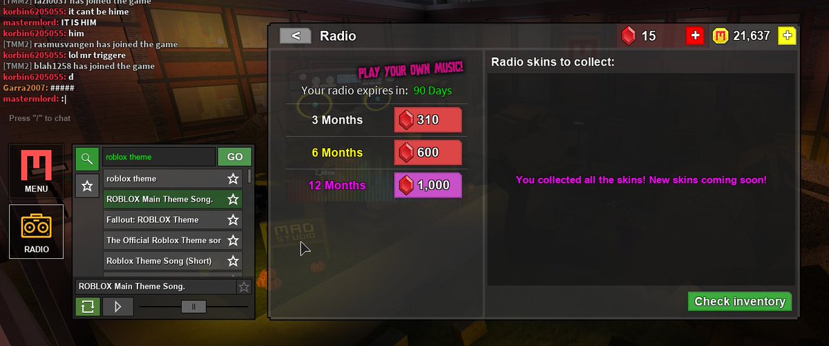 Roblox Mad Murderer Radio Codes