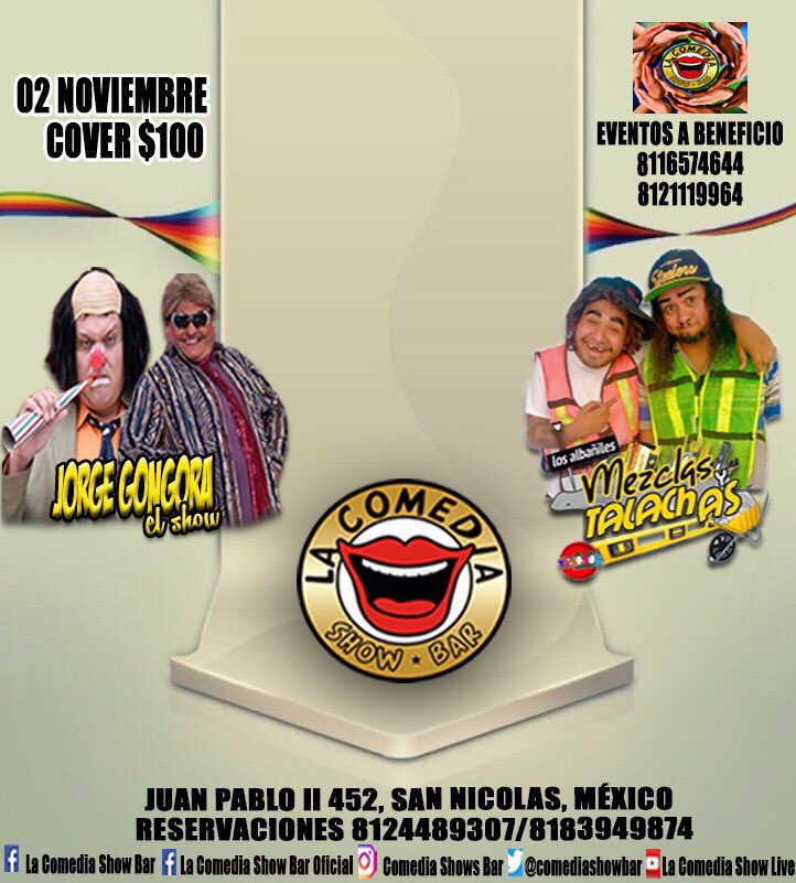 comediashowlive's tweet photo. Lista cartelera inicia Mes de Noviembre, obtén Bono vía Face en (comentar) y para que Día ,recibe respuesta sigue mecánica ,Te esperamos https://t.co/XNvFWXLGIo