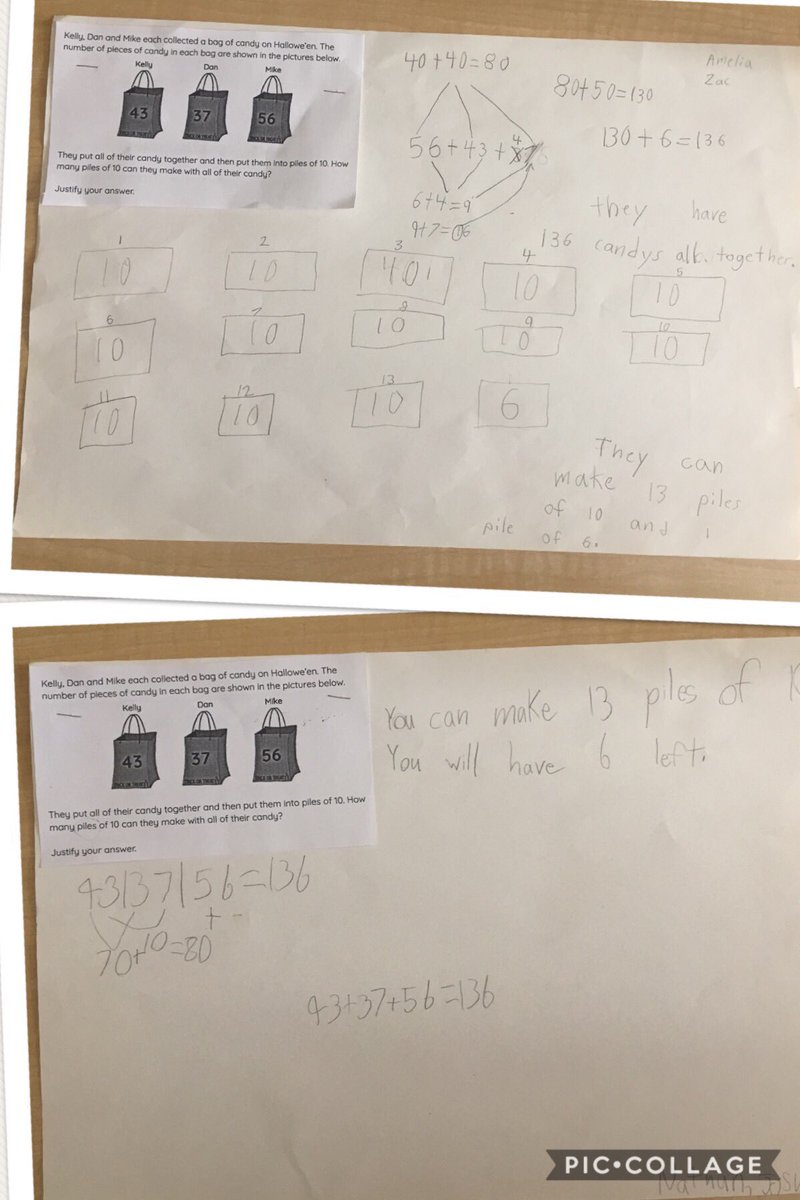 MissStickley's tweet photo. Today's math: making groups of 10 #Sccdsb #LifeInGrade23 https://t.co/WHSgKVIVR8